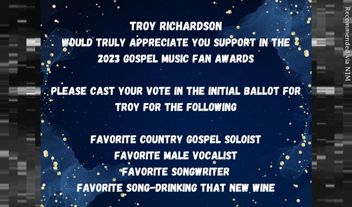 Chrisian Voice Gospel Music Fan Awards 2023 by Troy Richardson N1M